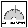 Festool Kreissägeblatt Laminate/HPL HW 160 x 1,8 x 20 TF52 ( 205554 ) für Tauchsägen TS 55 F, TSC 55 K & Handkreissägen HK 55, HKC 55
