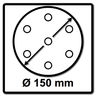 Netzschleifmittel 150mm P180-Beschreibung lesen