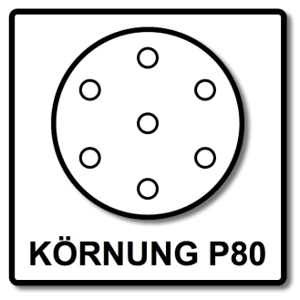 Festool Netzschleifmittel	STF D150 P80 GR NET/50 150 mm / 50 Stk. ( 203303 )-Beschreibung lesen