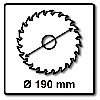 Kreissägeblatt Standard for Aluminium Bosch Professional 190 x 20 x 2 mm 56 Zähne (2608837770)