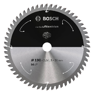Kreissägeblatt Standard for Aluminium Bosch Professional 190 x 20 x 2 mm 56 Zähne (2608837770)-Beschreibung lesen
