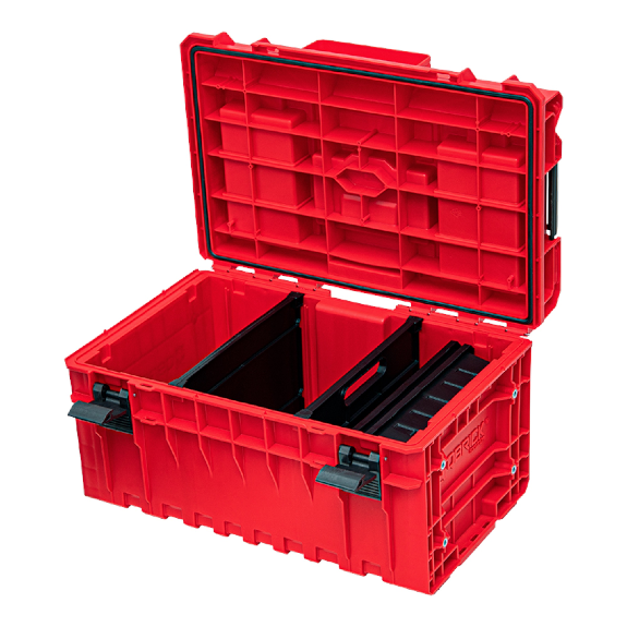 Qbrick System ONE 350 2.0 Profi RED ULTRA HD Custom Modulares Werkzeugkoffer-Organizer 585 x 385 x 320 mm 38 l stapelbar-Beschreibung lesen