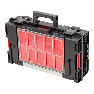 Qbrick System ONE 200 2.0 Expert stapelbar 585 x 385 x 190 mm 15,4 l IP66 mit 12 Einlagen und 3 Trennwänden-Beschreibung lesen