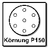 Festool STF D225/128 Schleifscheibe Granat P150 225 mm 25 Stk. ( 205659 ) für Langhalsschleifer PLANEX