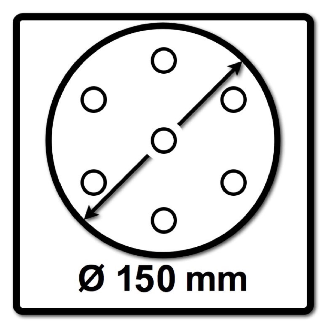 Festool STF D150/48 Schleifscheiben Granat P100 150 mm 100 Stk. ( 575163 ) für RO 150, ES 150, ETS 150, ETS EC 150, LEX 150, WTS 150, HSK-D 150-Beschreibung lesen