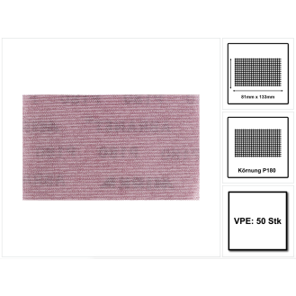 Mirka ABRANET Schleifstreifen Grip 81x133mm P180 50 Stk. ( 5417805018 )-Beschreibung lesen