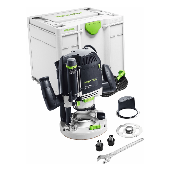 Festool OF 2200 EB-Plus Oberfräse 2200W 6-12,7mm + Systainer-Box (576215)-Beschreibung lesen