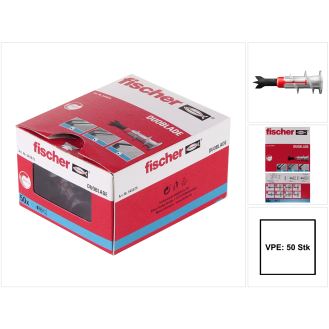 Fischer Gipskartondübel DUOBLADE 44mm 50 Stk. ( 545675 )-Beschreibung lesen