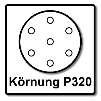 Festool STF D150/48 Schleifscheiben Granat P320 150 mm 100 Stk. ( 575170 ) für RO 150, ES 150, ETS 150, ETS EC 150, LEX 150, WTS 150, HSK-D 150-Beschreibung lesen