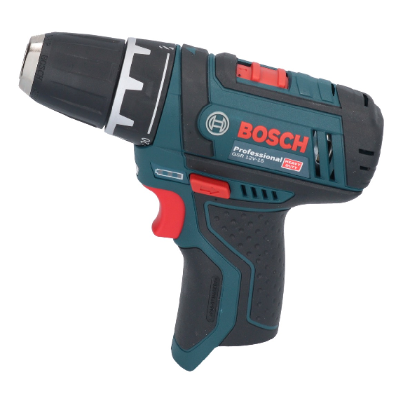 Bosch GSR 12V-15 Professional Akku-Bohrschrauber + 2x Akkus GBA 2,0 Ah + 1x Ladegerät GAL 1230 + L-Boxx Koffer-Beschreibung lesen