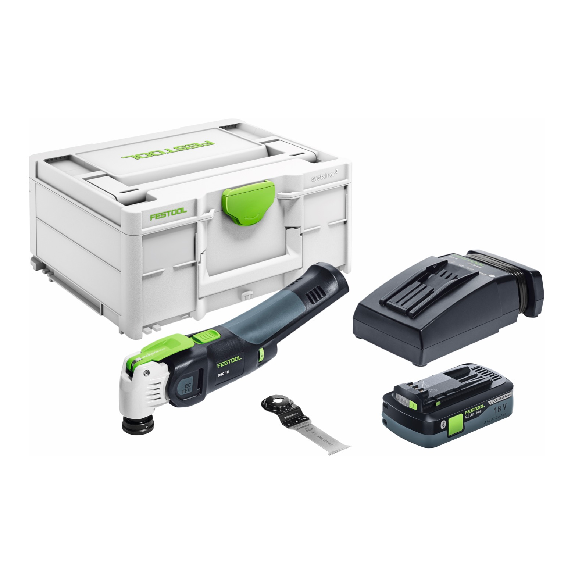 Festool OSC 18 HPC 4,0 EI-Plus VECTURO Akku-Oszillierer 18V StarlockMax + Zubehör + 1x Akku 4Ah + Ladegerät + Koffer (576595)-Beschreibung lesen