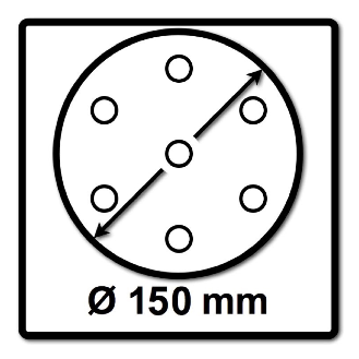 Festool STF D150/48 Schleifscheiben Granat P60 150 mm 50 Stk. ( 575161 ) für RO 150, ES 150, ETS 150, ETS EC 150, LEX 150, WTS 150, HSK-D 150-Beschreibung lesen