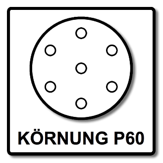 Festool STF D150/48 Schleifscheiben Granat P60 150 mm 50 Stk. ( 575161 ) für RO 150, ES 150, ETS 150, ETS EC 150, LEX 150, WTS 150, HSK-D 150-Beschreibung lesen