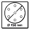 Festool STF D150/48 Schleifscheiben Granat P60 150 mm 50 Stk. ( 575161 ) für RO 150, ES 150, ETS 150, ETS EC 150, LEX 150, WTS 150, HSK-D 150