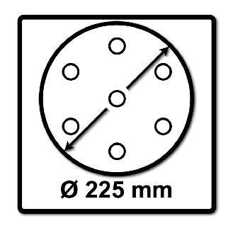 Festool STF D225/128 Schleifscheibe Granat P180 225 mm 25 Stk. ( 205660 ) für Langhalsschleifer PLANEX-Beschreibung lesen