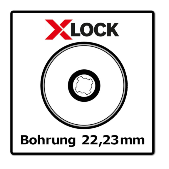Bosch X571 X-LOCK Lamellenscheibe 125x22,23mm K40 - Best for Metal - Standardmodell (2608619209)-Beschreibung lesen