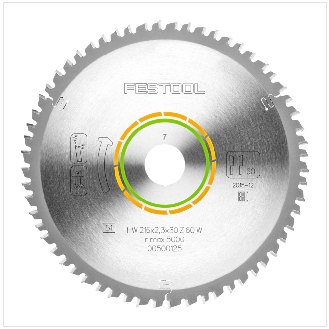 Festool Feinzahn Kreissägeblatt HW 216 x 30 x 2,3 mm W60 216 mm 60 Zähne ( 500125 )-Beschreibung lesen