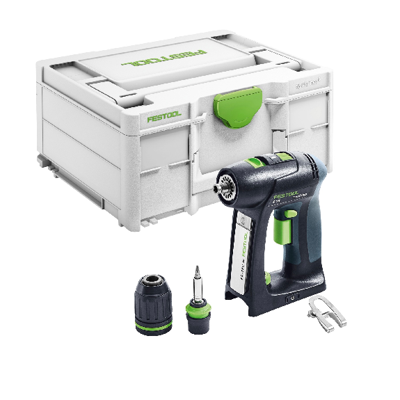 Festool C 18-Basic Akku-Bohrschrauber 18V 45Nm + Koffer - ohne Akku - ohne Ladegerät (576434)-Beschreibung lesen