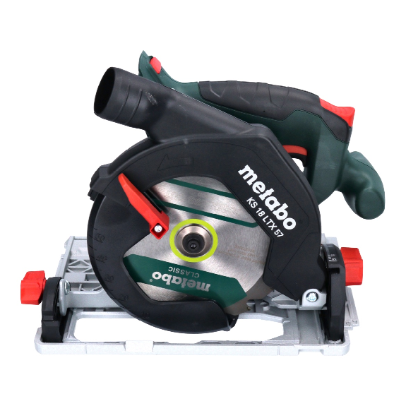 Metabo KS 18 LTX 57 Akku Handkreissäge 18V + Koffer - ohne Akku - ohne Ladegerät (601857840) Metabo KS 18 LTX 57 Akku Handkreissäge 18V + Koffer - ohne Akku - ohne Ladegerät (601857840)-Beschreibung lesen