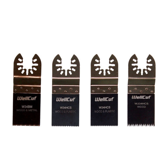 WellCut MT-4 Multi Tool Werkzeugklingen-Set 4-teilig Universal Zubehör OIS Long Life-Beschreibung lesen