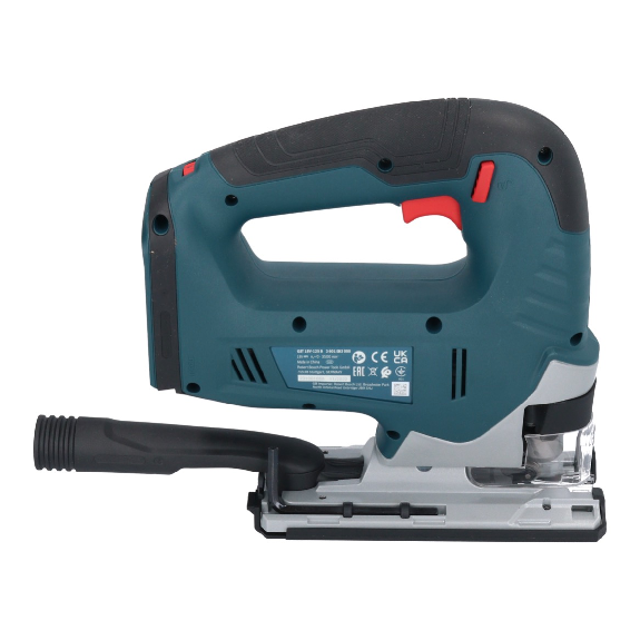 Bien sûr, 

"Bosch GST 18V-125 B Professional Akku-Stichsäge 18 V 125 mm Brushless Solo (06015B3001) - ohne Akku, ohne Ladegerät"

Si vous avez besoin d'autres traductions ou d'informations supplémentaires, n'hésitez pas à demander !-Beschreibung lesen