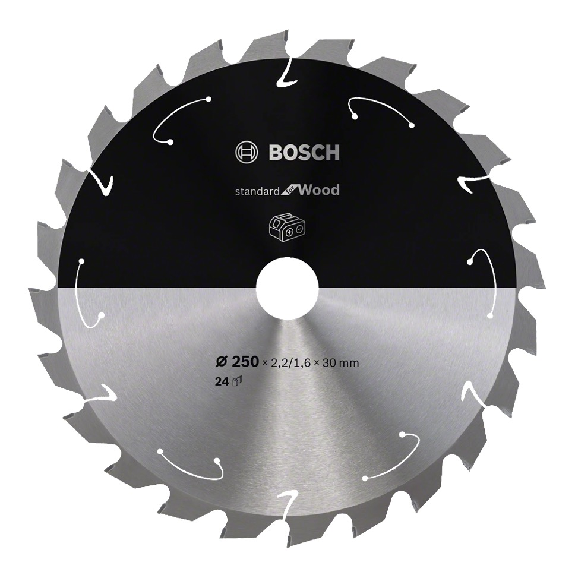 Kreissägeblatt Standard for Wood Bosch Professional 250 x 30 x 2,2 mm 24 Zähne (2608837727)-Beschreibung lesen