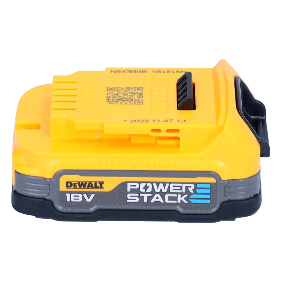 DeWalt Akku-Kit DCBP 034 E2 2x Powerstack Akku 18 V 1,7 Ah / 1700 mAh XR Li-Ion - mit Ladestandsanzeige-Beschreibung lesen