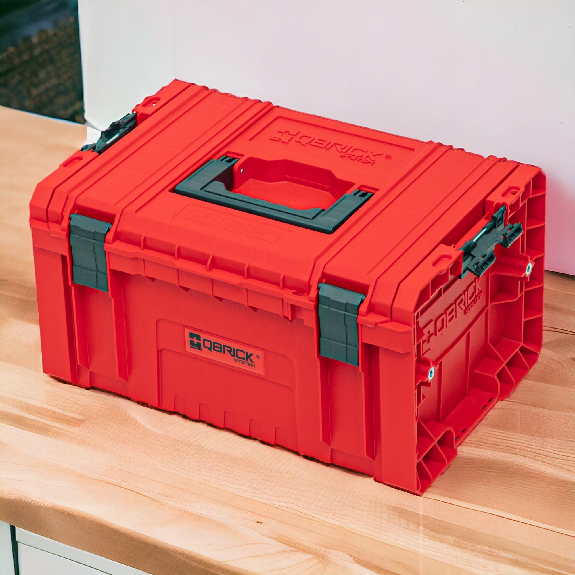 Qbrick System PRO Toolbox 2.0 RED ULTRA HD Custom Werkzeugkoffer 450 x 260 x 240 mm 19 l stapelbar IP54 mit 3 Fächern-Beschreibung lesen