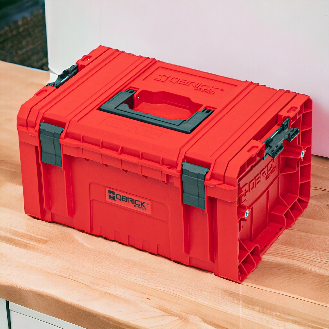 Qbrick System PRO Toolbox 2.0 RED ULTRA HD Custom Werkzeugkoffer 450 x 260 x 240 mm 19 l stapelbar IP54 mit 3 Fächern-Beschreibung lesen