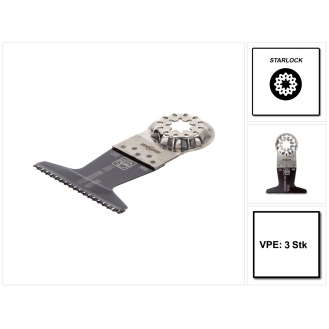 FEIN E-Cut Precision Starlock Sägeblatt 50 x 65 mm 3 Stück ( 63502230220 ) HCS-Stahl-Beschreibung lesen