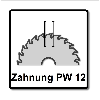 Festool Panther Kreissägeblatt HW 160 x 20 x 2,2 PW12 12 Zähne ( 496301 )