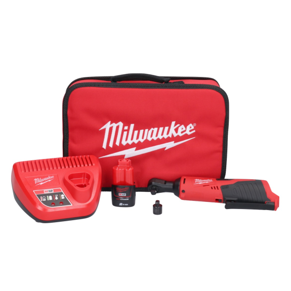 Milwaukee M12 IR-201B Akku-Ratschenschlüssel 12 V 47 Nm 3/8'' + 1x 2,0 Ah Akku + Ladegerät + Tasche (4933441720)-Beschreibung lesen