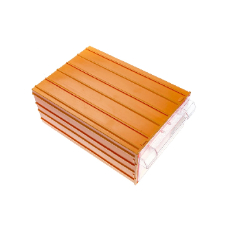 "FORTE Tools K-55 Aufbewahrungsbox in 21,2x30,2x12,6 cm, Schubladenbox, Transparent, Kunststoff, mit 2 Schubladen, bei"-Beschreibung lesen