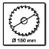 Festool Kreissägeblatt Wood Fine Cut HW 160 x 1,8 x 20 mm WD42 ( 205553 ) für Tauchsägen TS 55 F, TSC 55 K & Handkreissägen HK 55, HKC 55