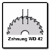 Festool Kreissägeblatt Wood Fine Cut HW 160 x 1,8 x 20 mm WD42 ( 205553 ) für Tauchsägen TS 55 F, TSC 55 K & Handkreissägen HK 55, HKC 55