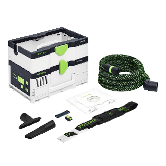 Festool CTMC SYS I-Basic Akku-Staubsauger 36V (2x 18 V) Staubklasse M Solo - ohne Akku, ohne Ladegerät (576933)-Beschreibung lesen