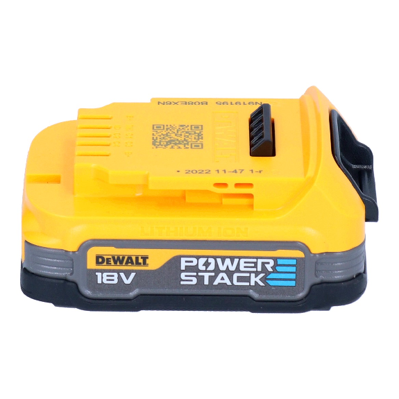 DeWalt DCBP 034 Powerstack-Akku 18 V 1,7 Ah / 1700 mAh XR Li-Ion - mit Ladestandsanzeige-Beschreibung lesen