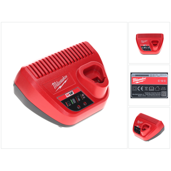 Milwaukee M12- C12C Ladegerät 12V Li-Ion Akkus ( 4932352000 )-Beschreibung lesen