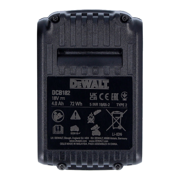Dewalt DCB182 Akku 18V 4Ah / 4000mAh XR Li-Ion-Beschreibung lesen