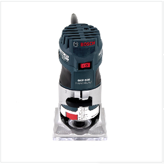 Bosch GKF 600 Professional Kantenfräse mit Transportkoffer + Parallelanschlag + Führungsplatte (060160A100)-Beschreibung lesen