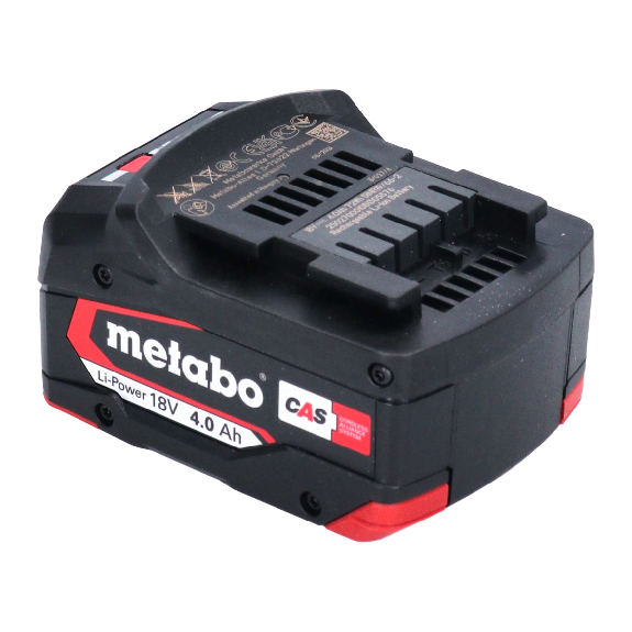 Metabo Li-Power Akkupack 18 V 4,0 Ah CAS Li-Ion Akku ( 625027000 ) mit Ladestandsanzeige - Nachfolger von 625591000-Beschreibung lesen