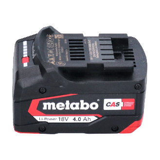 Metabo Li-Power Akkupack 18 V 4,0 Ah CAS Li-Ion Akku ( 625027000 ) mit Ladestandsanzeige - Nachfolger von 625591000-Beschreibung lesen