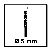 Alpen Profi Multicut PM Mehrzweckbohrer aus Hartmetall, 5,0 x 85 mm