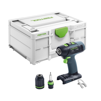 Festool T 18+3-Basic Akku-Bohrschrauber 18V 50Nm 3Ah + Koffer - ohne Akku - ohne Ladegerät (576448)-Beschreibung lesen