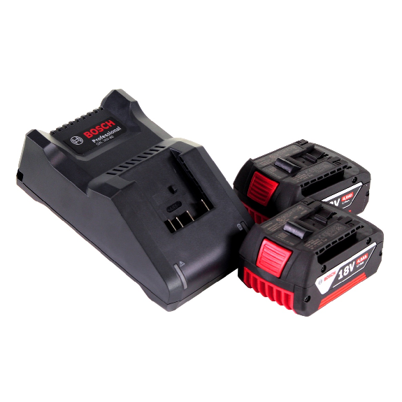Bosch Starter-Set - 2x Akkus GBA 18 V 4,0 Ah + Ladegerät GAL 18V-40 (1600A019S0)-Beschreibung lesen