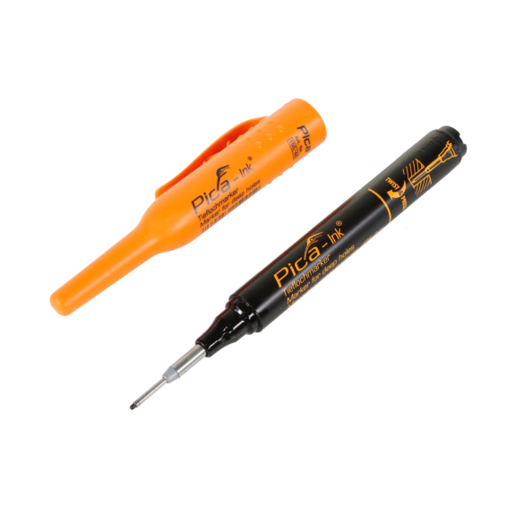 Marqueur de construction Pica INK marqueur de trous profonds noir (150/46)-Leer más