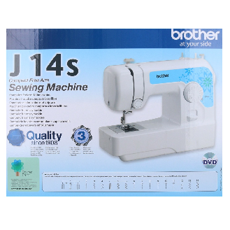 "Brother J14S Mechanische Nähmaschine + Fußpedal + Nähset mit LED-Beleuchtung 50 W"-Beschreibung lesen