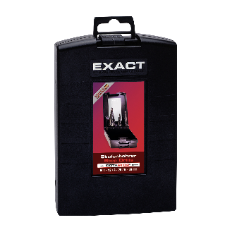 Exact Stufenbohrer Set 3 tlg. 4 - 30 mm ROTASTOP ( 07024 ) HSS TIALN spiralgenutet-Beschreibung lesen