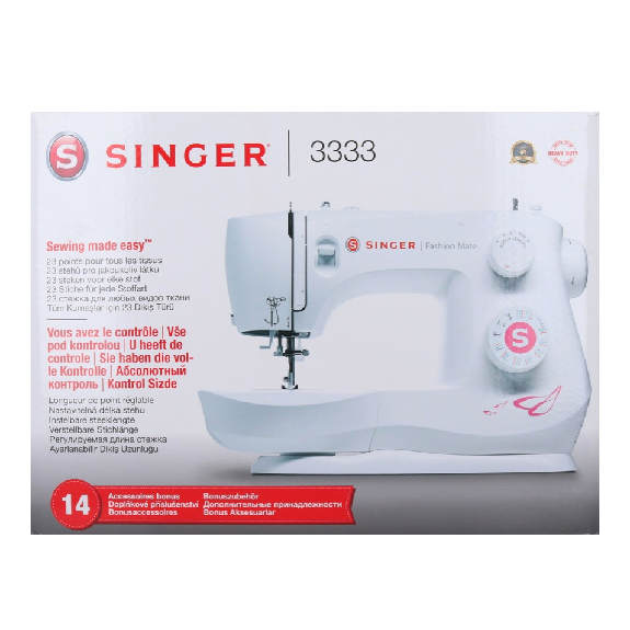 Singer Fashion Mate 3333 Nähmaschine 60 Watt 23 Nähprogramme-Beschreibung lesen