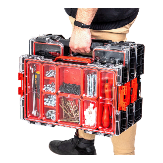 Qbrick System PRO 100 Organizer 452 x 296 x 79 mm 5 l stapelbar IP54-Beschreibung lesen